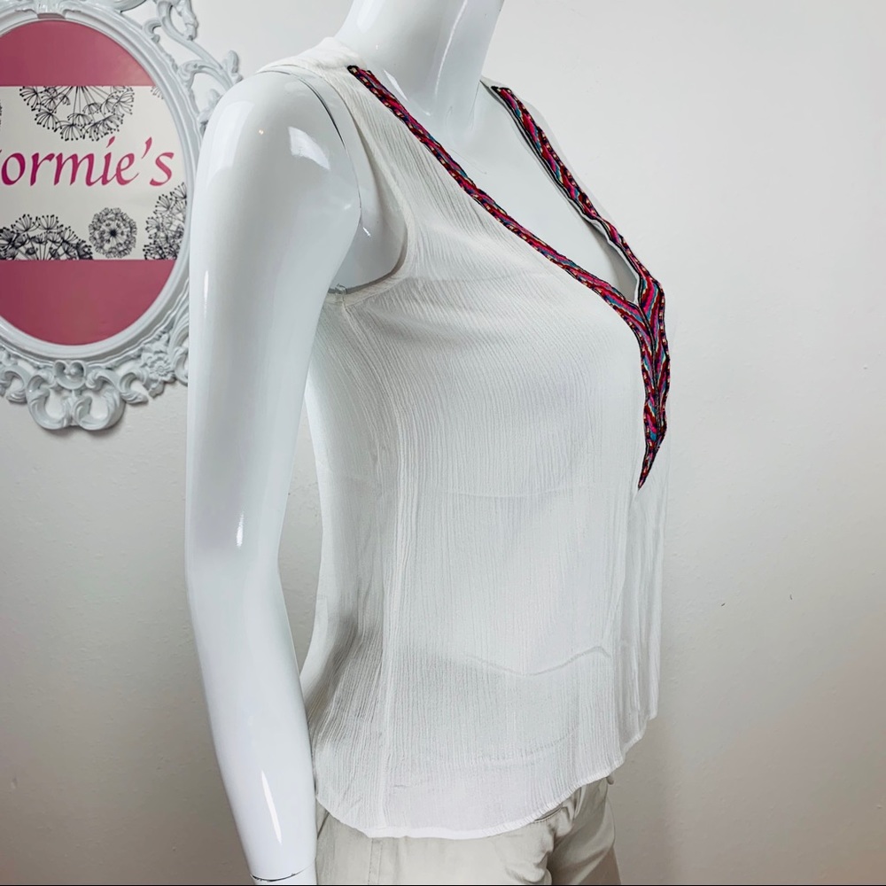 Love stitch / White Multicolor Embroider Hi Low - Picture 3 of 8